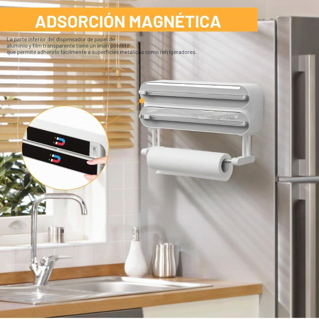 Dispensador 3 en 1 Magnético Cocina
