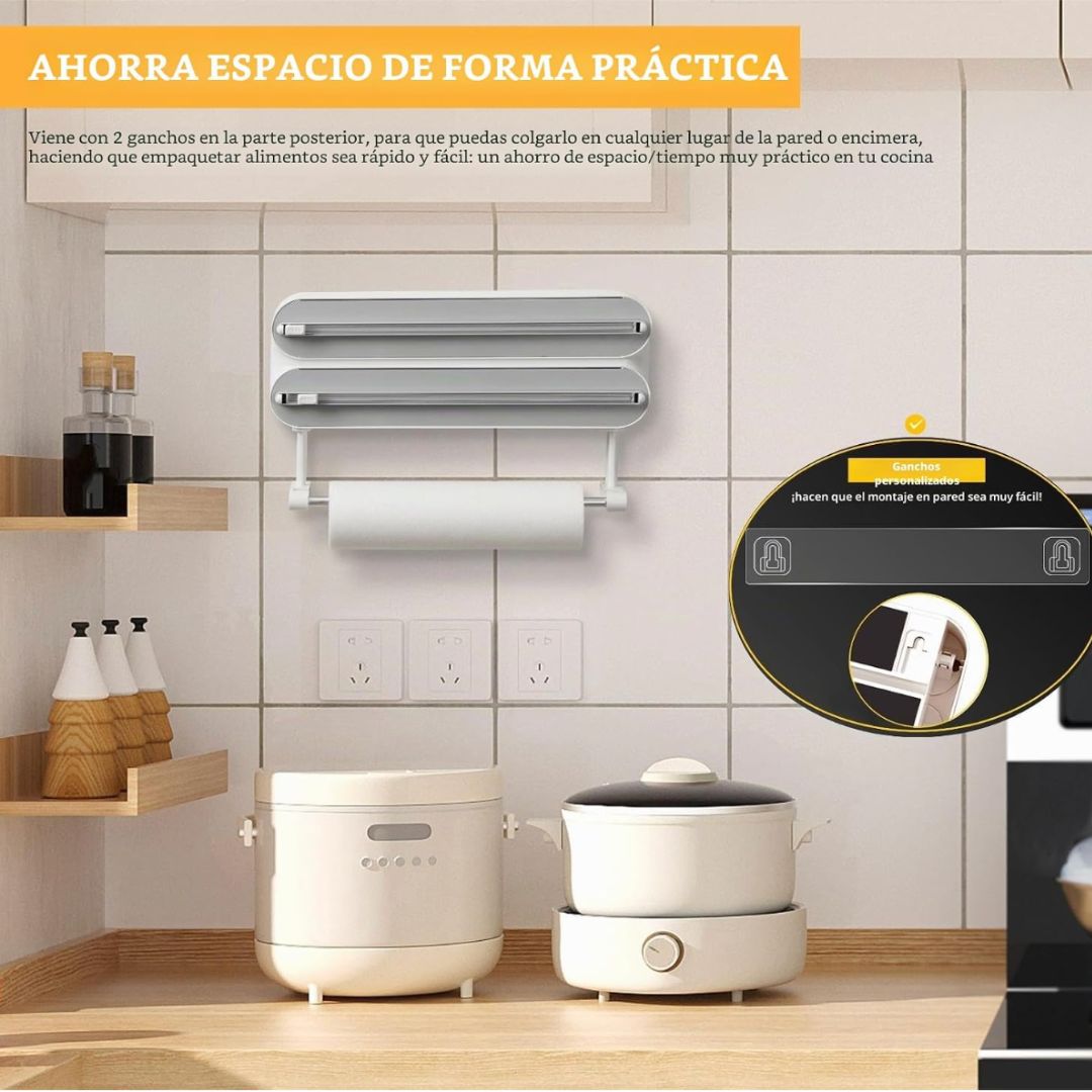 Dispensador 3 en 1 Magnético Cocina