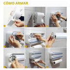 Dispensador 3 en 1 Magnético Cocina